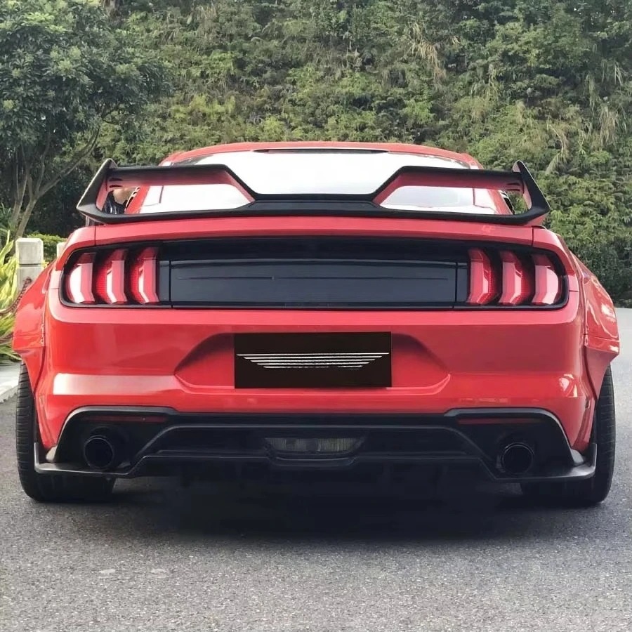 GTSS Style Rear Diffuser for  Mustang 2018-2023 New Condition Body Kit Accessories with Bumper Cut-Outs for Exhaust